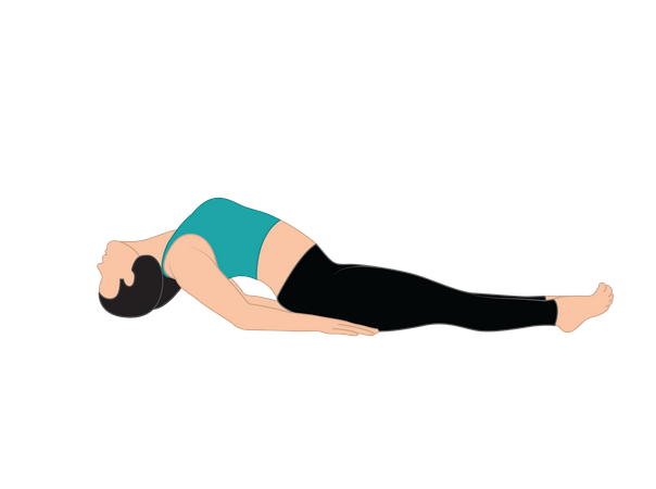 Woman doing yoga  Illustration