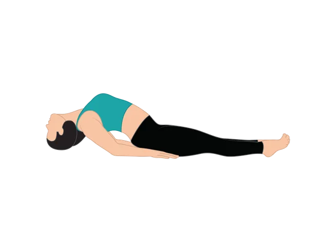 Woman doing yoga  Illustration