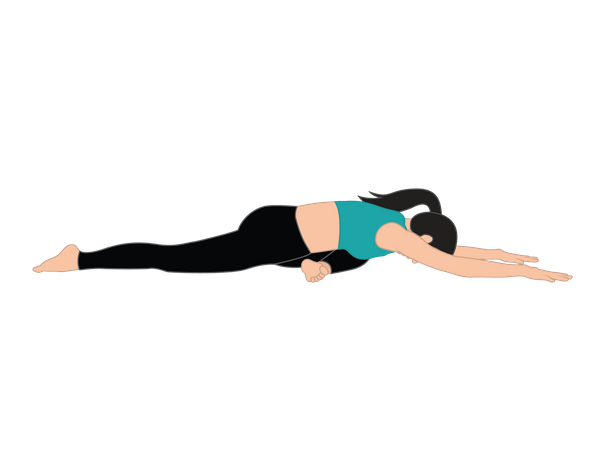 Woman doing yoga  Illustration