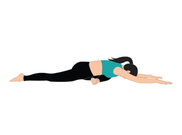 Woman doing yoga  Illustration