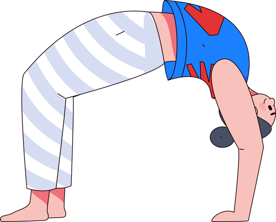 Woman doing yoga  Illustration