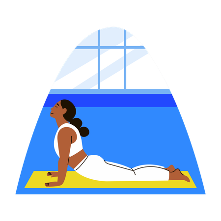 Woman doing Yoga  Illustration