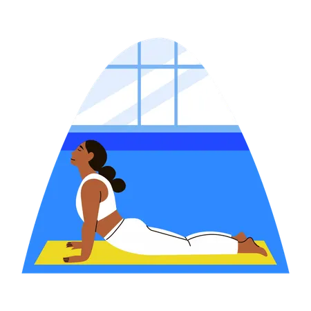 Woman doing Yoga  Illustration
