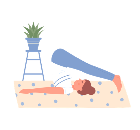 Woman doing yoga  Illustration