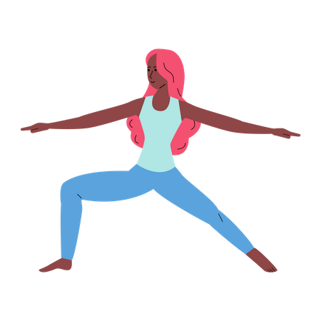 Woman doing yoga  Illustration