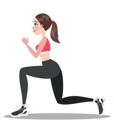 Woman doing yoga pose Illustration