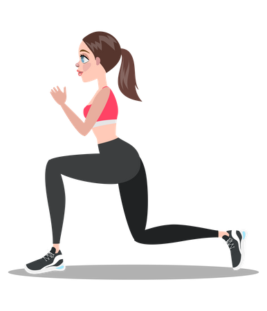 Woman doing yoga pose  Illustration