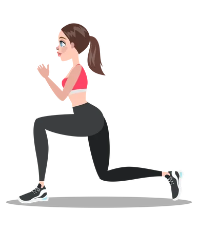 Woman doing yoga pose  Illustration