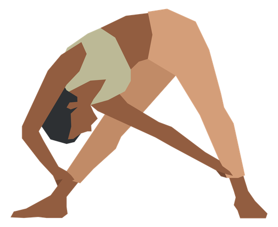 Woman doing yoga practice  Illustration