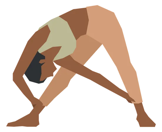 Woman doing yoga practice  Illustration