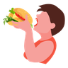 huge burger illustration free download