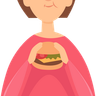 illustrations of huge burger