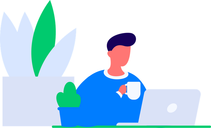 Woman enjoys shopping declaration  Illustration
