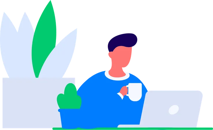 Woman enjoys shopping declaration  Illustration