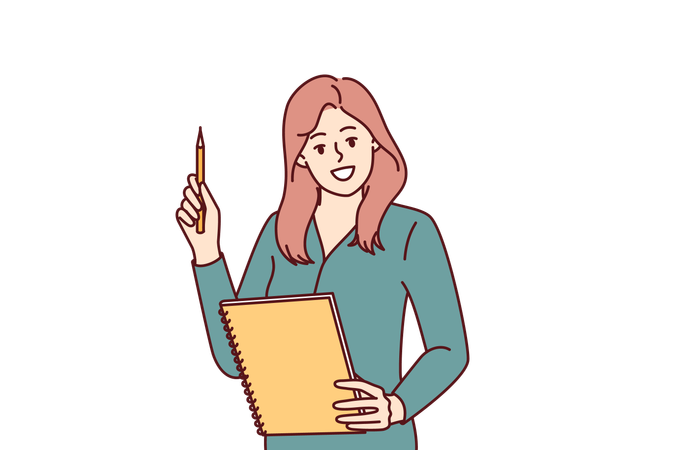 Woman explains employee for task completion  Illustration