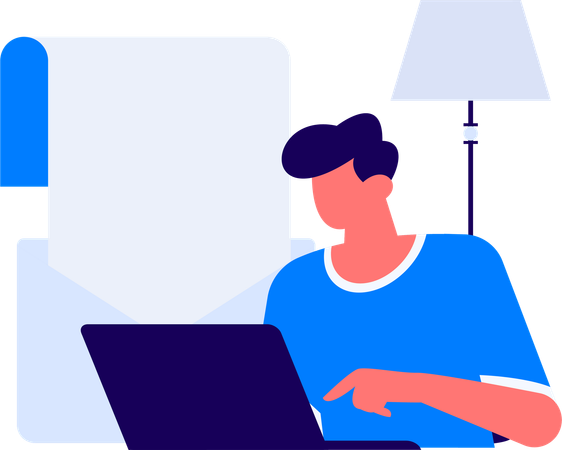 Woman filling questionnaire form  Illustration