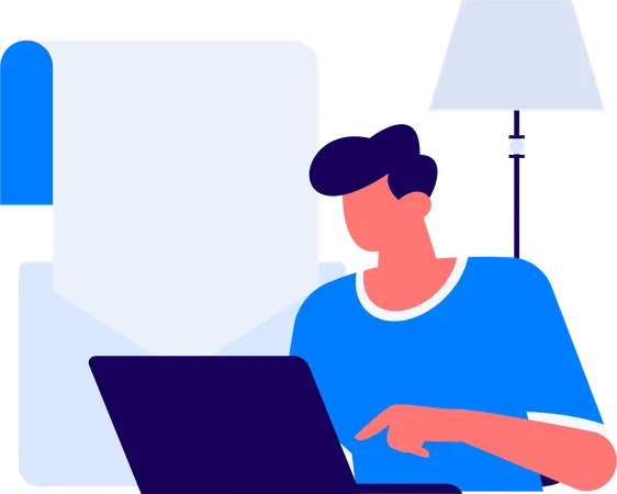 Woman filling questionnaire form  Illustration