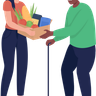 illustration for give food
