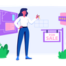 illustrations of sell house online