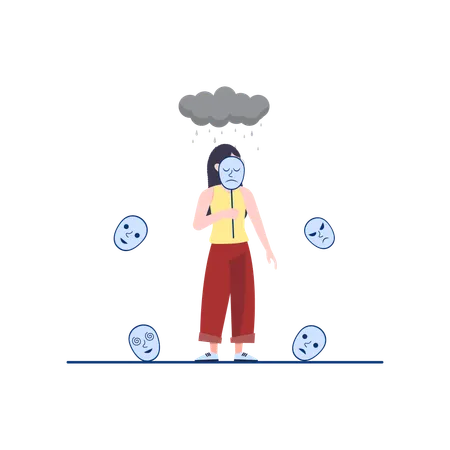 Mental Health 2 Flat Illustration In This Design You Can See How Technology Connect To Each Other Each File Comes With A Project In Which You Can Easily Change Colors And More Illustration