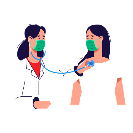 Woman Healthcare  Illustration