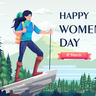 happy womens day celebration illustrations
