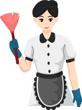 Woman Housemaid  Illustration