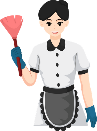 Woman Housemaid  Illustration