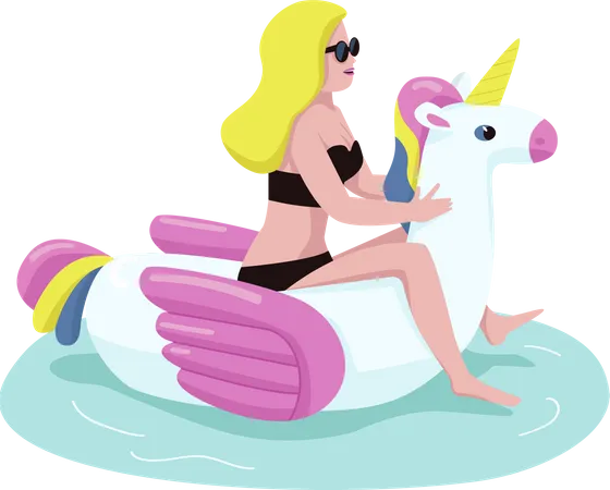 Woman in bikini Illustration