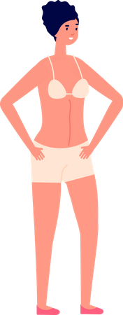 Woman in bikini  Illustration