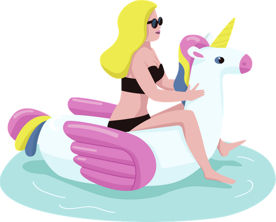 Woman in bikini  Illustration