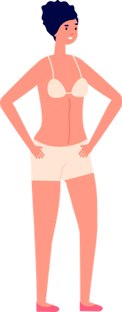 Woman in bikini  Illustration