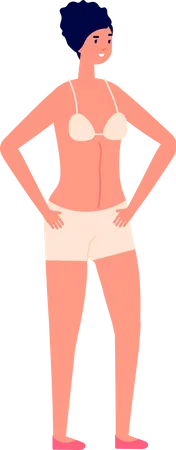 Woman in bikini  Illustration