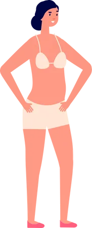 Woman in bikini  Illustration