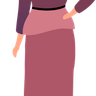 illustration woman in hijab