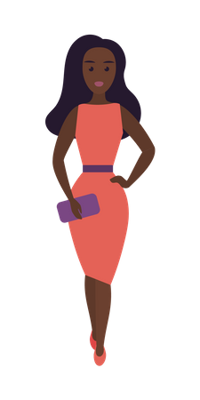 Woman in outfit  Illustration
