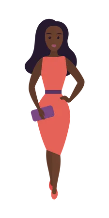 Woman in outfit  Illustration