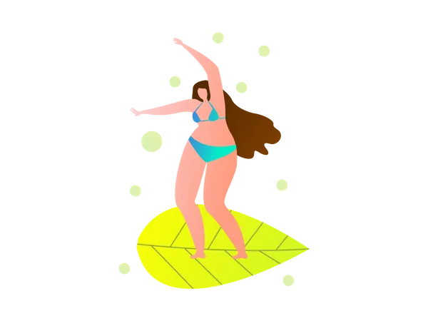 Woman in swimsuit  Illustration