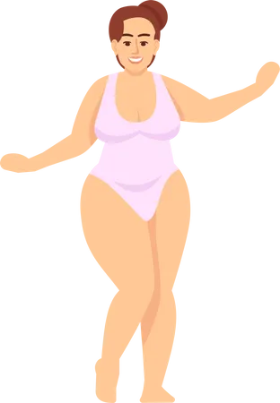 Woman in swimsuit Illustration