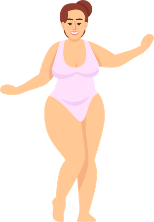 Woman in swimsuit  Illustration