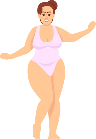 Woman in swimsuit  Illustration