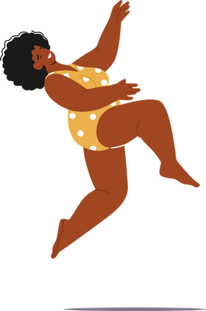 Woman in swimsuit  Illustration