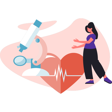 Woman is presenting hypertension  Illustration
