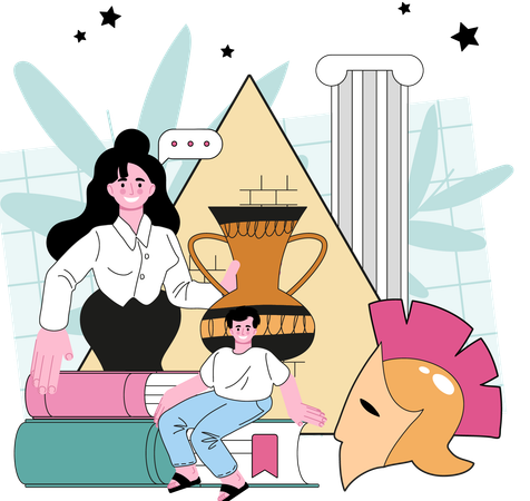 Woman is web designer  Illustration