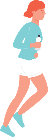 Woman jogging  Illustration