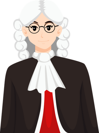 Woman Judge  Illustration