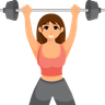 woman lifting weight illustration svg