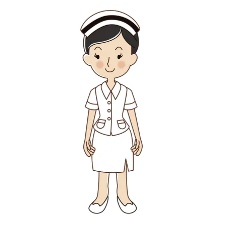 Woman nurse  Illustration