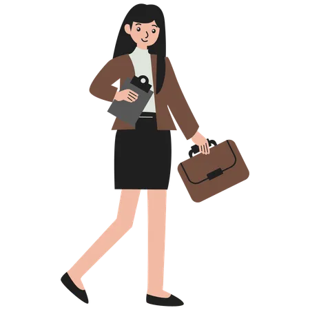 Woman office worker  Illustration