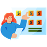 financial instructor illustration
